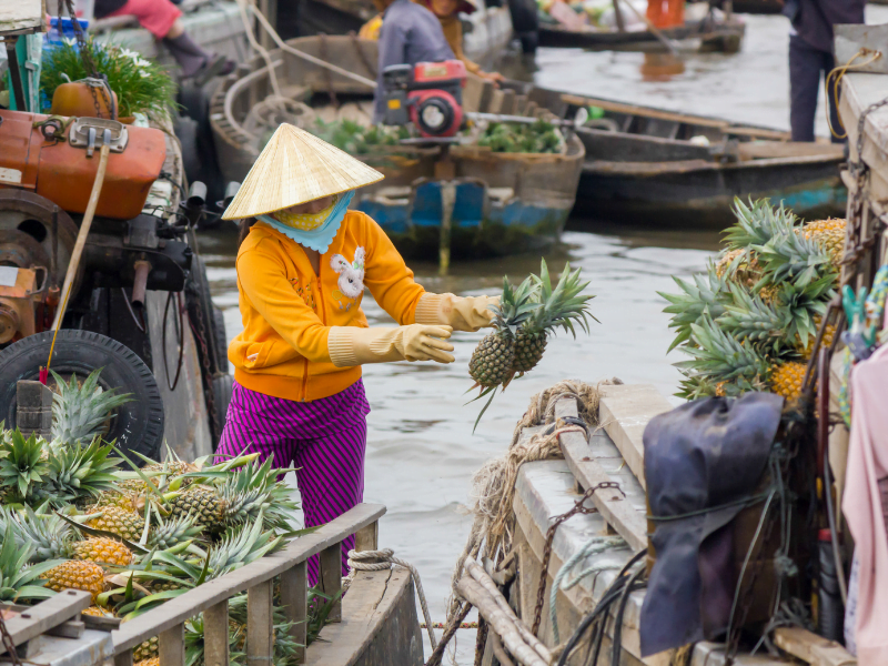 CAI BE FLOATING MARKET AND AN BINH ISLAND